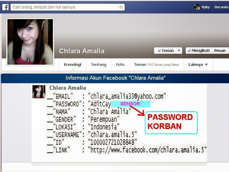 cara mengetahui password fb orang lain terbaru