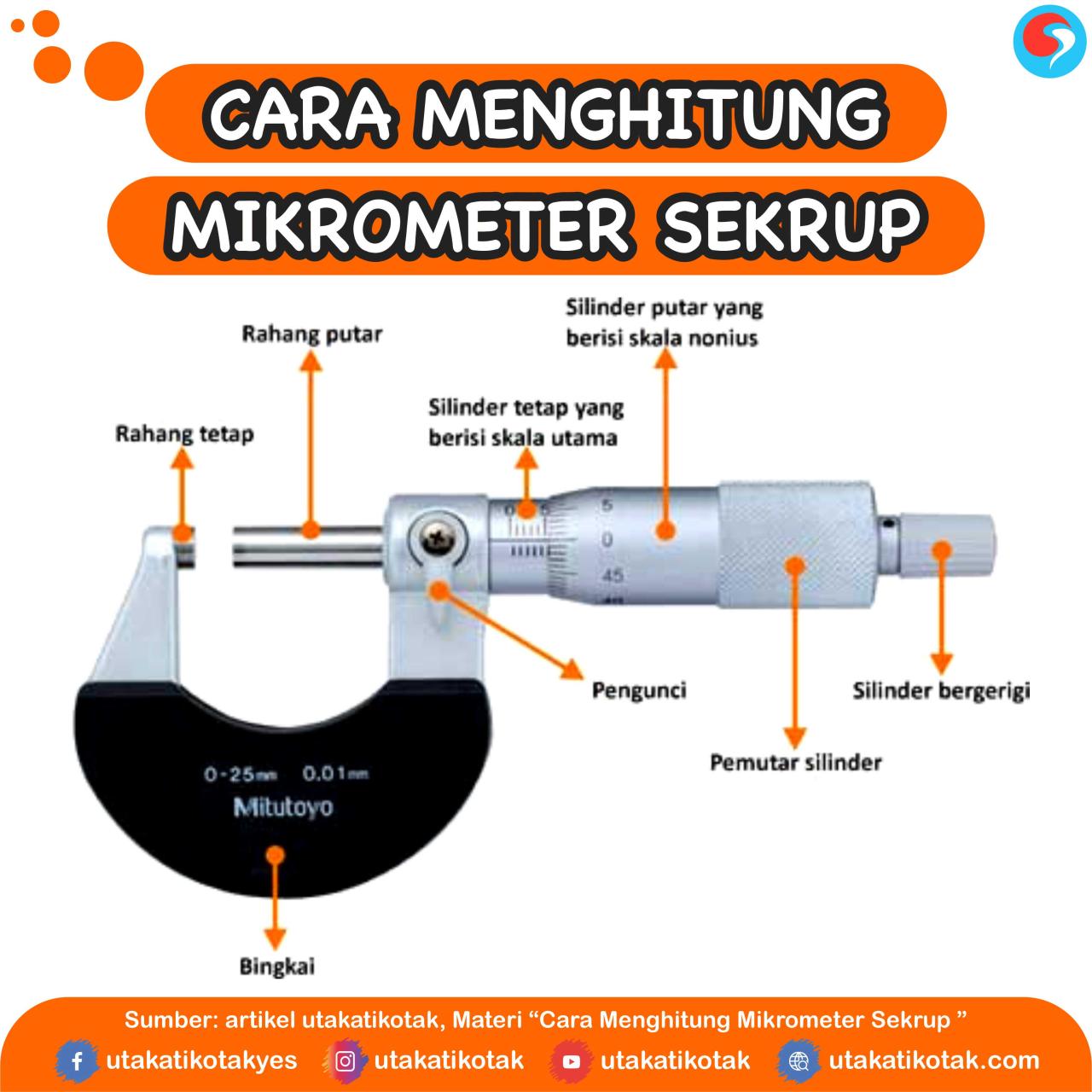 mikrometer sekrup digunakan untuk mengukur terbaru