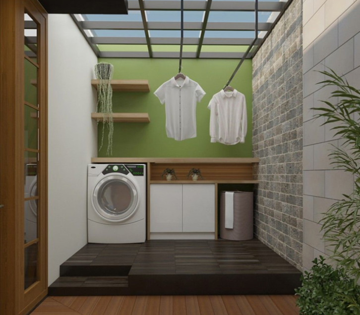 desain dapur dan tempat cuci baju minimalis terbaru