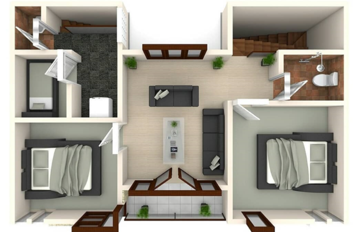desain rumah minimalis 2 kamar