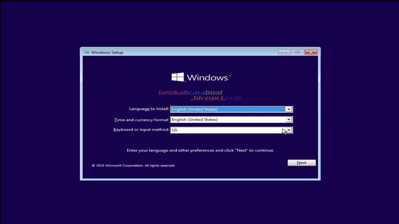 cara instal ulang windows 7
