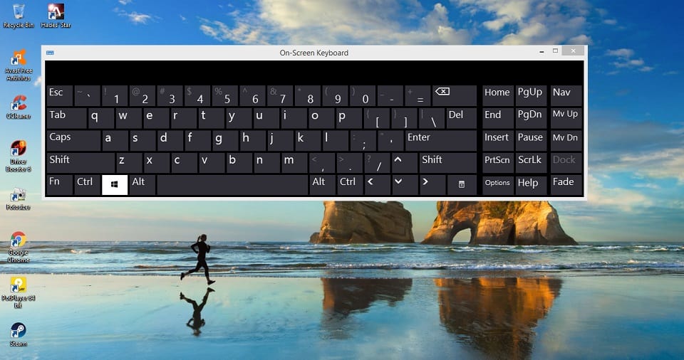 cara menampilkan keyboard di layar windows 7